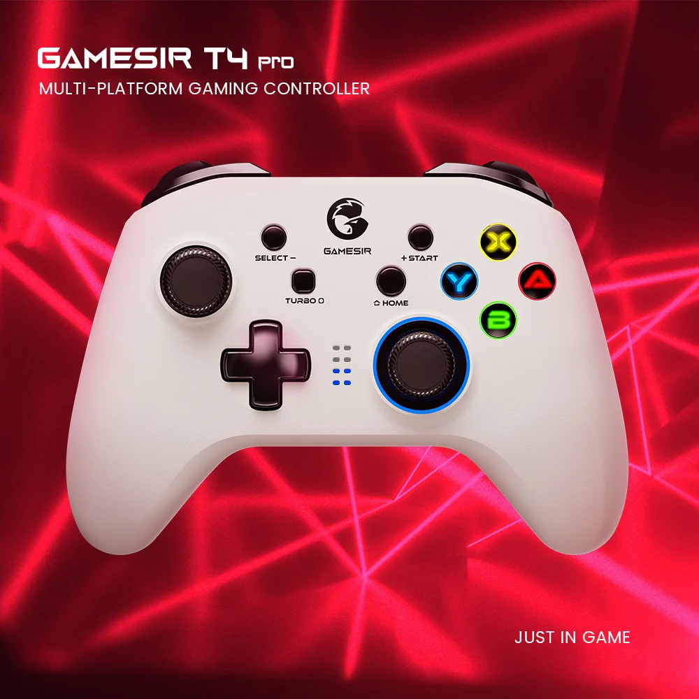 kf-S8e7b29d7b24445f2a9d0b7f90919b695g GameSir T4 Pro White Version Bluetooth Gaming Controller 2.4G Wireless Gamepad for Nintendo Switch PC Cellphone Cloud Games