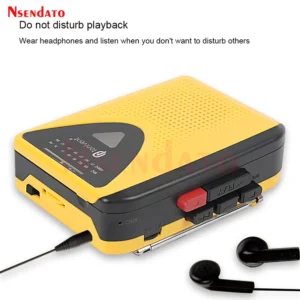 Cassette Tape Player With AM FM Broadcasting Radio Cassette Tape Player Converter Sound Recorder With Speaker 3.5mm Headphone