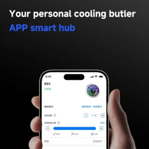 Flydigi B8X Cellphone Cooler Frequency Conversion Super Heat Dissipation Magnetic Radiator RGB Light For Iphone Ipad Android