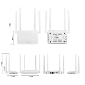 4G LTE WIFI Router 150Mbps 4 External Antennas Power Signal Booster Hotspot Smoother Wired Connection Intelligent Micro SIM Card