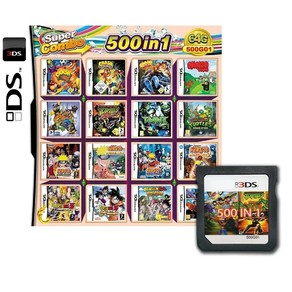 kf-S9219e7c84d2b4414a776702c69dfd4f23 208 486 in 1 MULTI CART Super Combo Video Games Cartridge Card Cart For DS NDS 3DS XL 3DSXL 2DS NDSL NDSI 