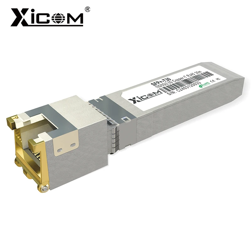 kf-S930a73b0fa7e41ac8128257d0131cf11v Xicom 10G RJ45 SFP Copper Module 10G/5G/2.5G RJ45 Port Transceiver 10GBase-T RJ45 Compatible with Cisco/Mikrotik Ethernet Switch