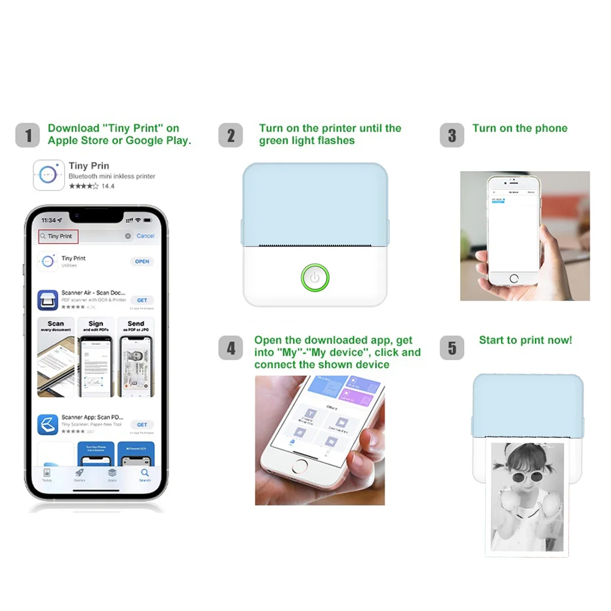 X6 mini HD printer portable sticker label Printer Bluetooth pocket thermal printer with paper for student note inkless printing 12 kf S9451dfde06c14e36ad8b4028cc6ca605U
