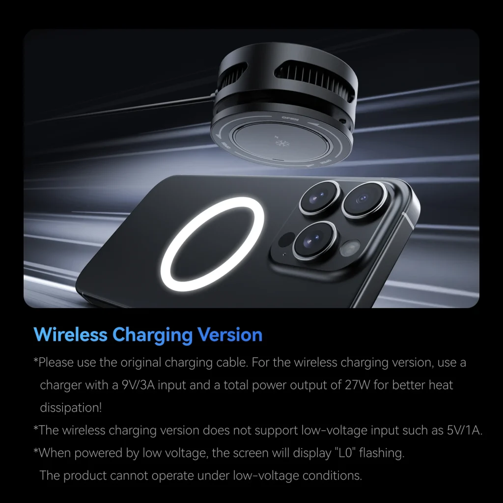 TELESIN Magnetic Mobile Phone Radiator Pro Cooler Fan HeatSink For Mobile phones Tablets Cooler For Live Streaming Gamming