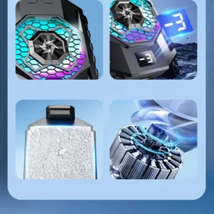 2 Gear Adjustable Mobile Phone Semiconductor Cooling Fan Radiator 15W Magnetic Game Cooler Cool Heat Sink For iPhone Android