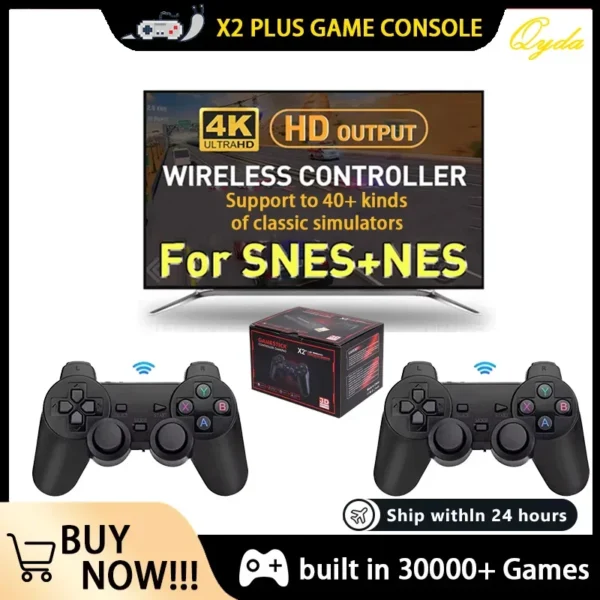 kf-S9d7faf5c1ab5474b9ffc55f0e905e11aL New Classic Video Game Console. Wireless 4K HD Controller. 30000 Games, 50 Simulators. Compatible with PS1, N64 Retro Gaming