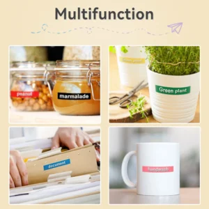 kf-S9ea182746c9b4306961a79d3d971d153z Portable Label Maker B90 Adhesive Sticker Printer similar to Dymo 12965 Labeling Machine Compatible for Dymo 3D 9mm Label Tapes