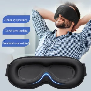 3D Wireless Sleeping Headphones Blindfold Soft Washable Bluetooth5.4 Music Headset Eyemask Handsfree Call Earphones Adjustable