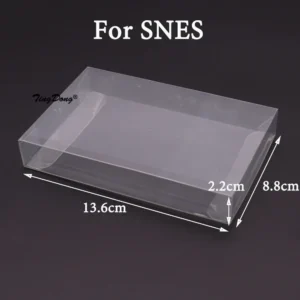 10PCS Clear Transparent Game Cartridge Box Case CIB Games Plastic PET Protector for N64 NES SNES for GB GBA GBC NGPC Switch PS5