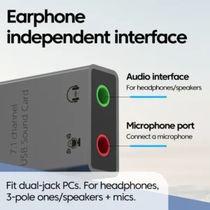 External USB Sound Card USB/Type C to 3.5mm Jack Audio Cable Adapter Microphone Speaker Headphone Sound Card For Laptop MacBook