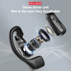 [AI Translator Earbuds]Erazer XP6 Wireless Headphones Gaming Headset Equalizer APP Bluetooth Earphones Waterproof Powerful Sound