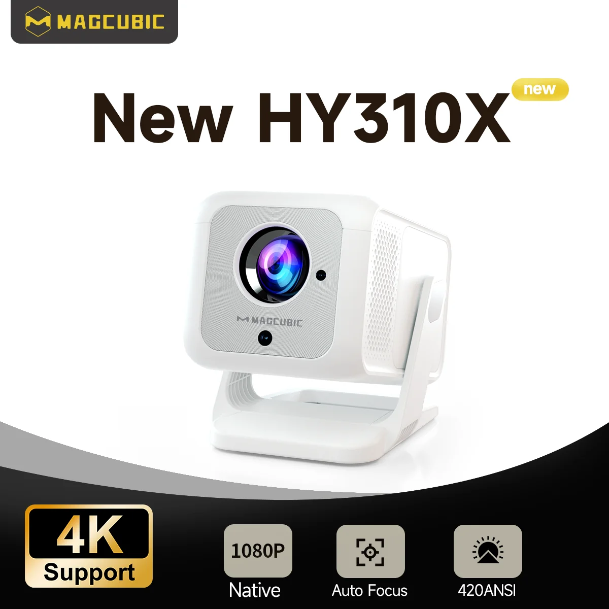 Magcubic HY310X 4K Mini Projector With Full HD 1080P 420ANSI Android 11 Auto Focus Keystone for Outdoor Theater Stand Projector