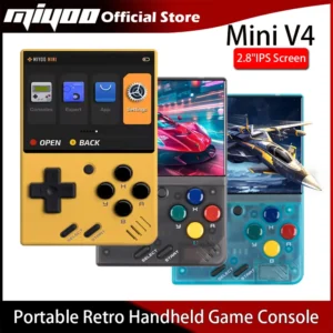 MIYOO Mini V4 Portable Retro Handheld Game Console 2.8"Inch IPS Screen Small Video Game Consoles Classic Gaming Emulator Players