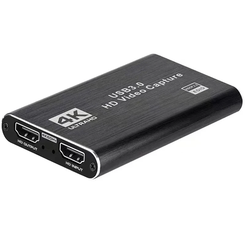 4K USB 3.0 Video Capture Card HDMI-compatible 1080P 60Hz HD Video Recorder Grabber For PS4 OBS Game Recording Live Streaming