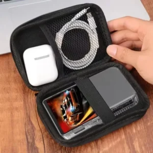 kf-Sabf4ed7d8dbd4a0499271be4b8a33c17s 4 IN 1 Glass+Bag for R35S R36S Game Console Travel Carrying Storage Bag & Screen Protector Tempered Glass Film Anti Scratch Case