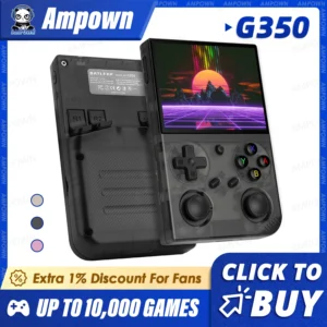BATLEXP G350 Handheld Game Console 3.5'' IPS Screen Linux System Dual Joystick Vibration Motor Retro Portable Video Console Gift