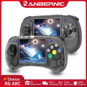 ANBERNIC RG ARC-S/RG ARC-D Retro Handheld Game Console 4.0" Six Button Design Gaming Console Support Wired Handle HD-compatible