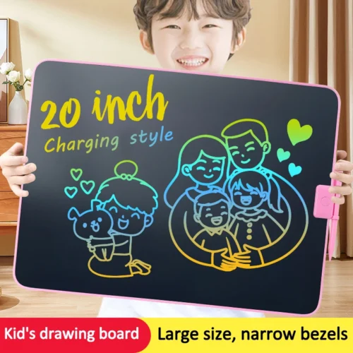 kf-Sae8dba38494647f592ced35f6ea7b6319 ZWN 12/15/20Inch LCD Drawing Board Writing Tablet Digit Magic Blackboard Art Tools Painting & Education Toys for Kids Gifts