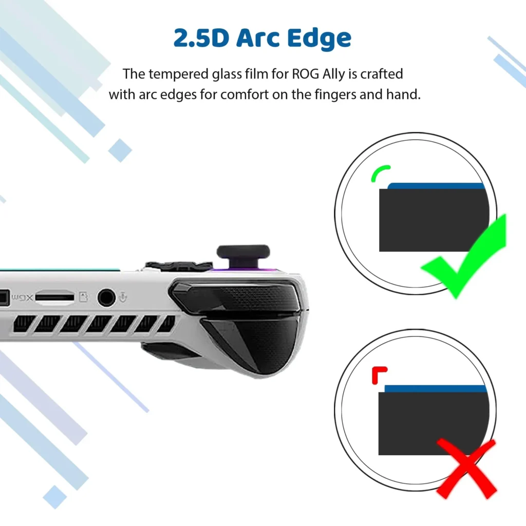 Tempered Glass Screen Protector for Asus ROG Ally Game Console Anti-Scratch Tempered Glass flim for ROG ALLY Gaming Accessories