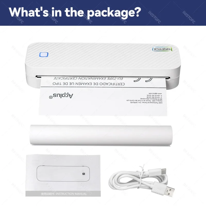 kf-Sb05a51e1133a4b19940bbe92d12e2ffbK Portable A4 Thermal Printer Bluetooth Photos PDF Document Printing Machine Folded Rolls Paper For Office Work Home School Travel