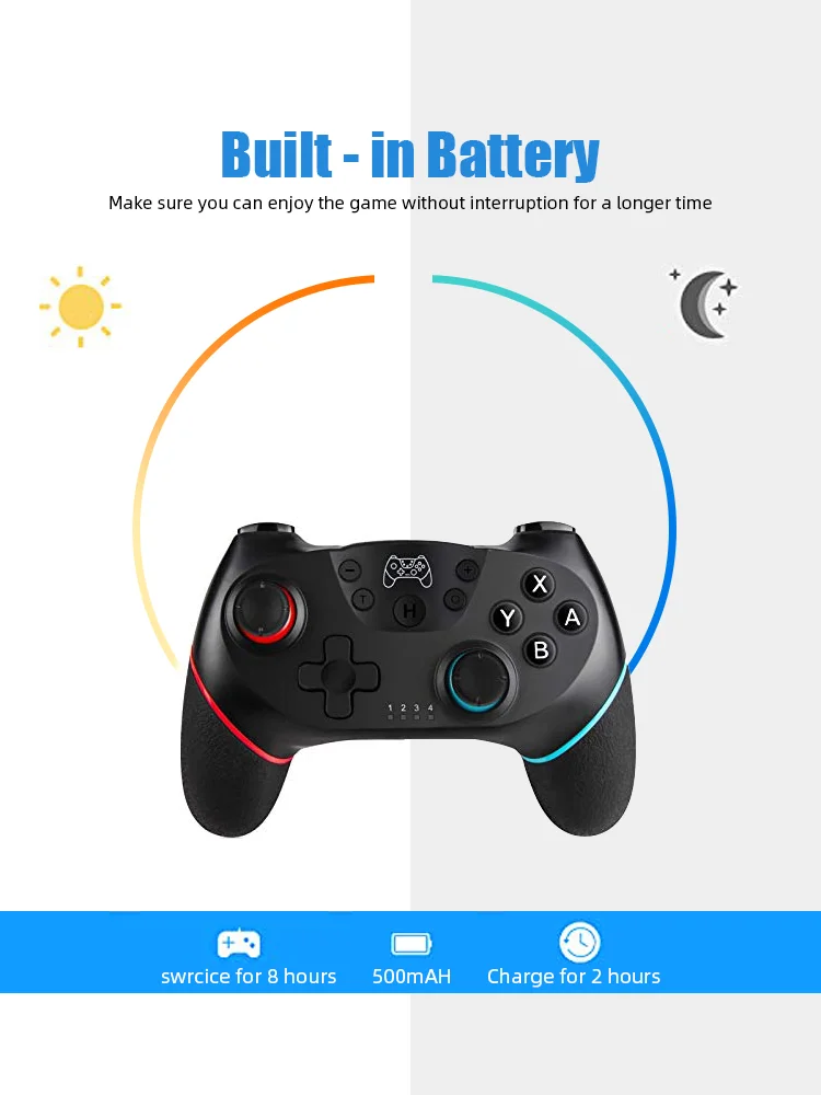 DATA FROG Wireless Controller Compatible-Nintendo Switch Adjustable Turbo with 6-Axis Vibration Gamepad For PC/NS Lite Console 9 kf Sb0b559c2cdb2444c8927f70e4c83a8ffH