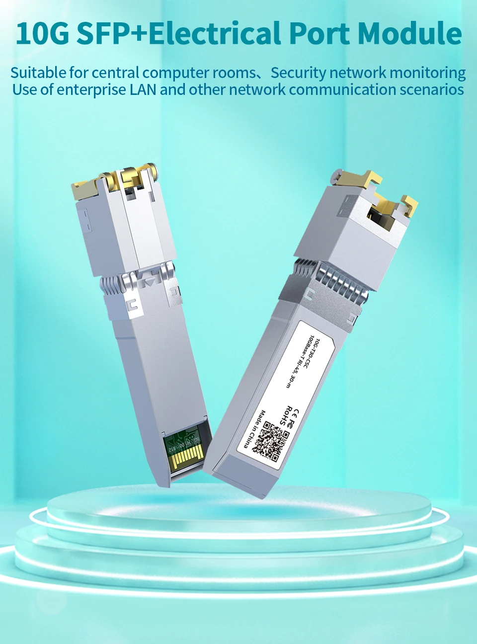 LIANGUO 10G SFP+ Module Copper 10GBase-T Modules Optical Port SFP+ to RJ45 Ethernet Port 2.5G Transceiver Module 2 kf Sb4db7a1ec51f4f2da184bc471f5705573