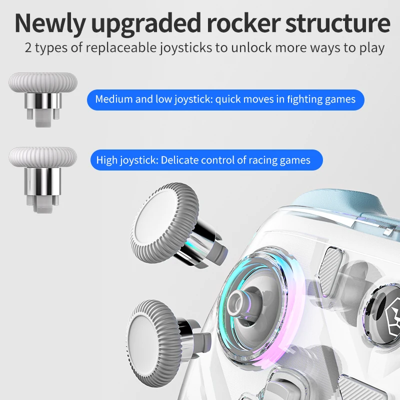 Aolion K10 For Switch 2 Gaming Controller With Charging Dock RGB Wireless Gamepad Hall Joystick Trigger For NS Switch/PC/Phone