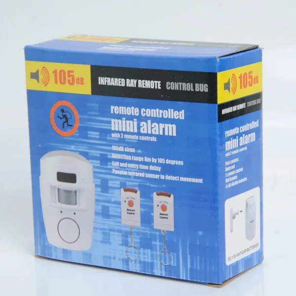 Wireless Dual Remote Motion Sensor Alarm, Infrared Security Detector for Indoor Outdoor Home Garage Burglar Alert System