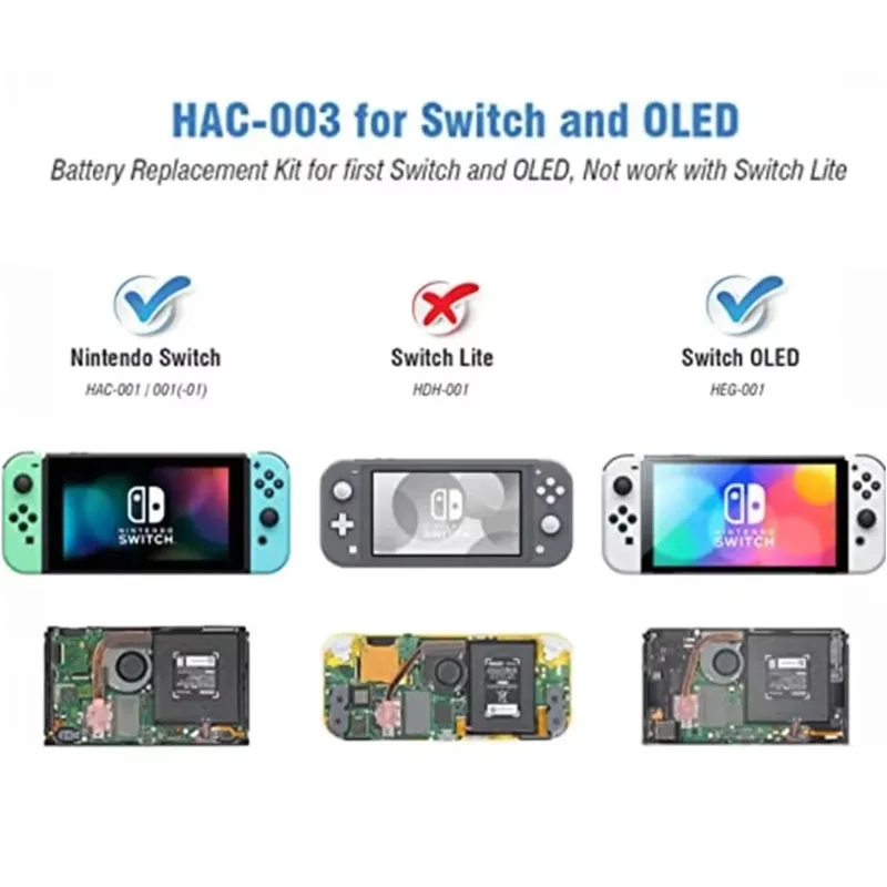 New Genuine HAC-003 HAC003 Rechargeable Battery For HAC 003 NS Switch Game Console HAC-001 4310mAh Batteries