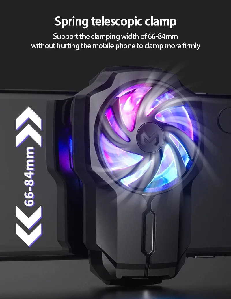 MEMO DL05 4-7 "Universal Digital Display Mobile Phone Radiator Cooler FL05 Rechargeable Mobile Phone Cooling Fan Game Cooling 12 kf Sb8defefcdd284bc18d700e300abe4719l