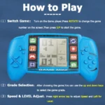 Portable Classic Handheld Game Players Puzzle Nostalgic Game Console Children Educational Electronic Toys Large Screen