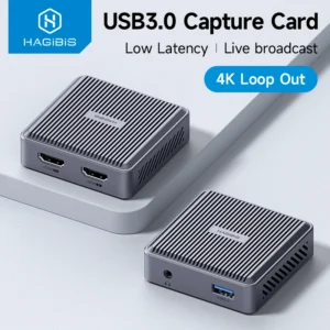 2 in 1 USB 3.0 Video Capture Card 4K HDMI-compatible to USB 2.0 Type-C Game Grabber Record For Switch Xbox PS5/4 Live Broadcast