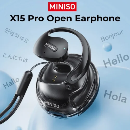 MINISO X15pro AI Translator Earbuds Bluetooth Earphones X15 Pro Sports Wireless Headphones Waterproof HD Call Earphones with Mic