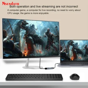 USB C hdmi Video Capture Card 4K 1080p HDMI to Type C 2.0 3.0 Video Grabber Capture Recorder Box for PC Andriod Camera Windows