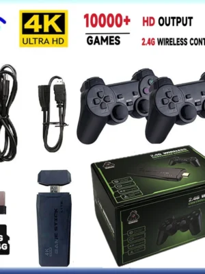 Video Game Sticks M8 Console 2.4G Dual Wireless Controller Game Stick 4K 10000 games 64GB Retro game For Dropshiopping Xmas Gift