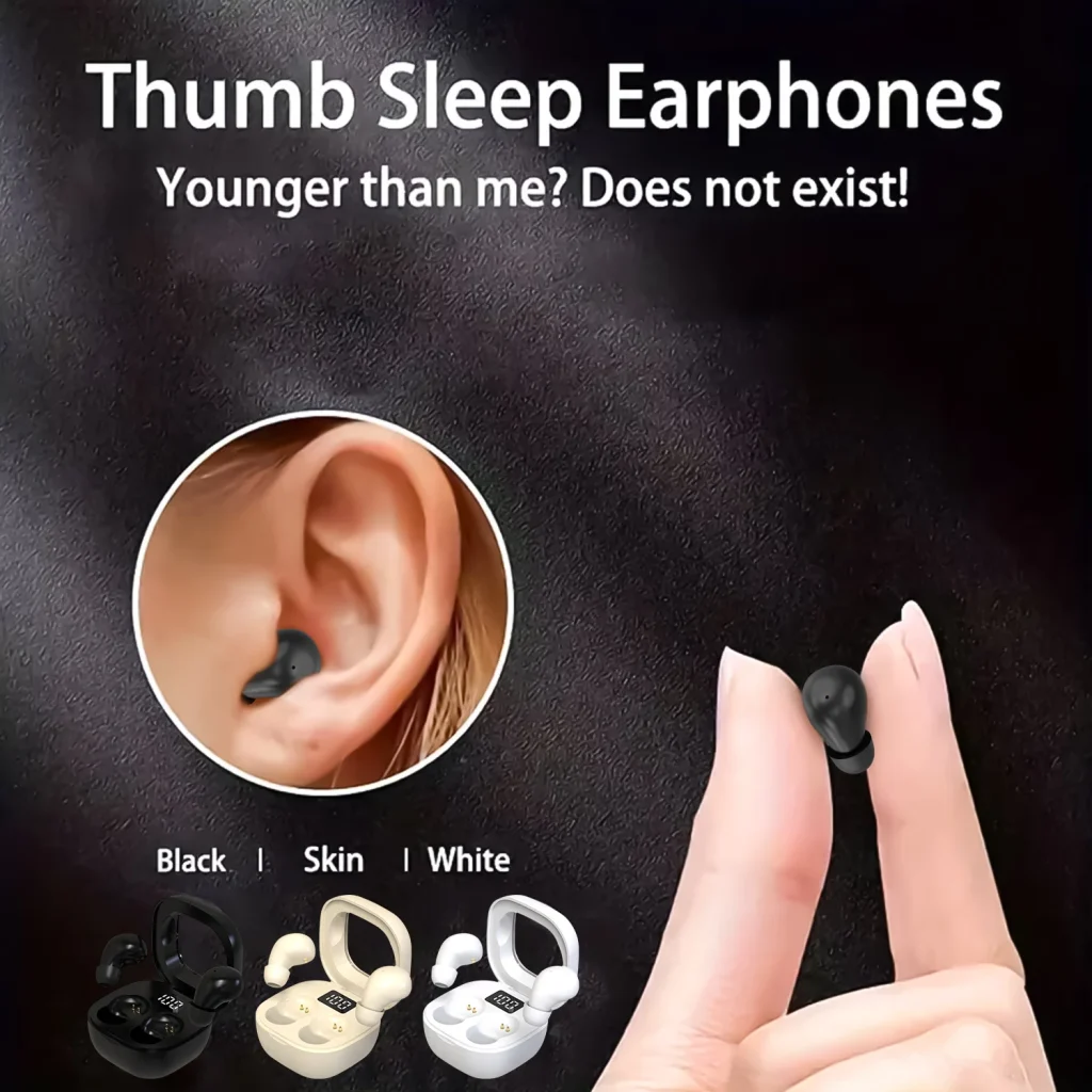 kf-Sc619ac516fb84103b3bb4d6803def7b85 Mini Wireless Bluetooth Headset Invisible Sleep Earbuds,Noise Cancelling Earphone,Headphones with Mic,for Huawei Xiaomi Redmi