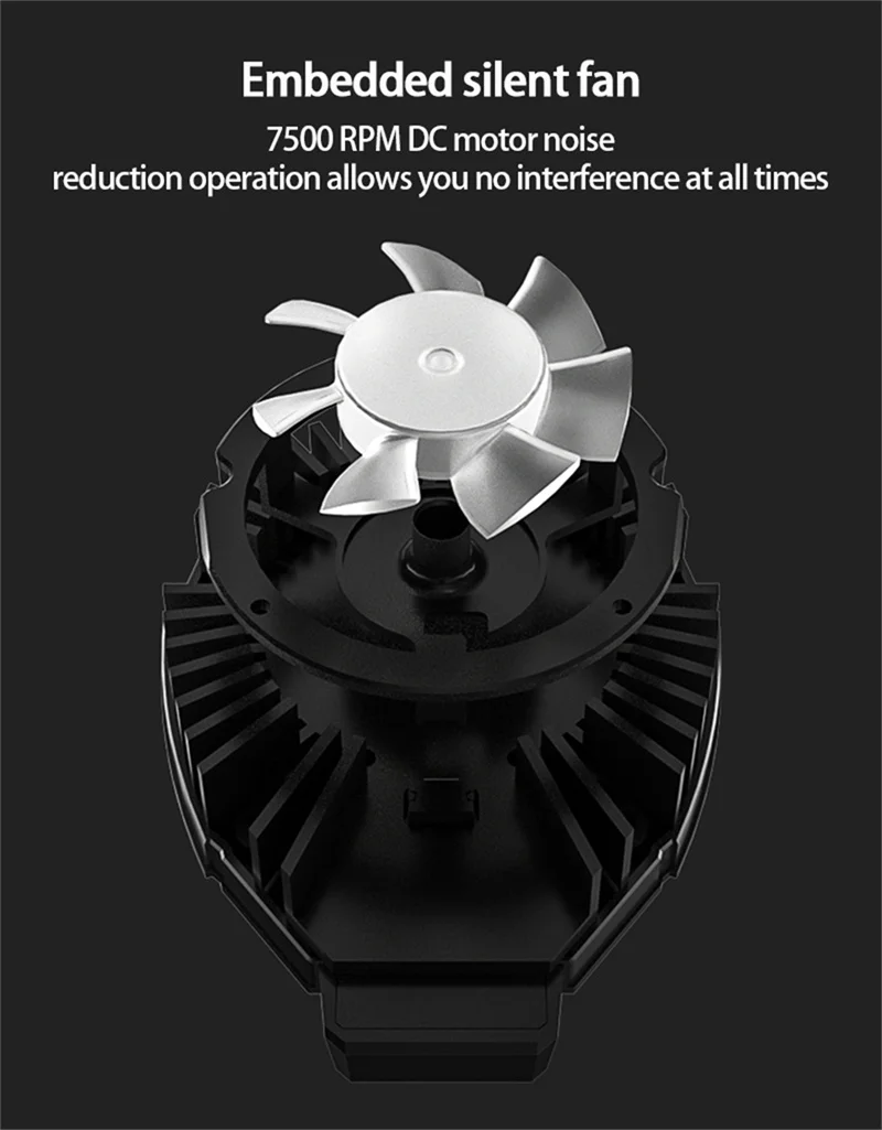 MEMO DL05 4-7 "Universal Digital Display Mobile Phone Radiator Cooler FL05 Rechargeable Mobile Phone Cooling Fan Game Cooling 9 kf Sc80754cf67fb40ef8c23973df0b6dfe1E