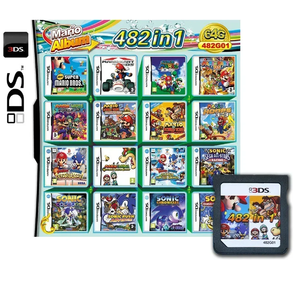 kf-Scc5714d3e2434c26aa2454ffbea78c84D 208 486 in 1 MULTI CART Super Combo Video Games Cartridge Card Cart For DS NDS 3DS XL 3DSXL 2DS NDSL NDSI 