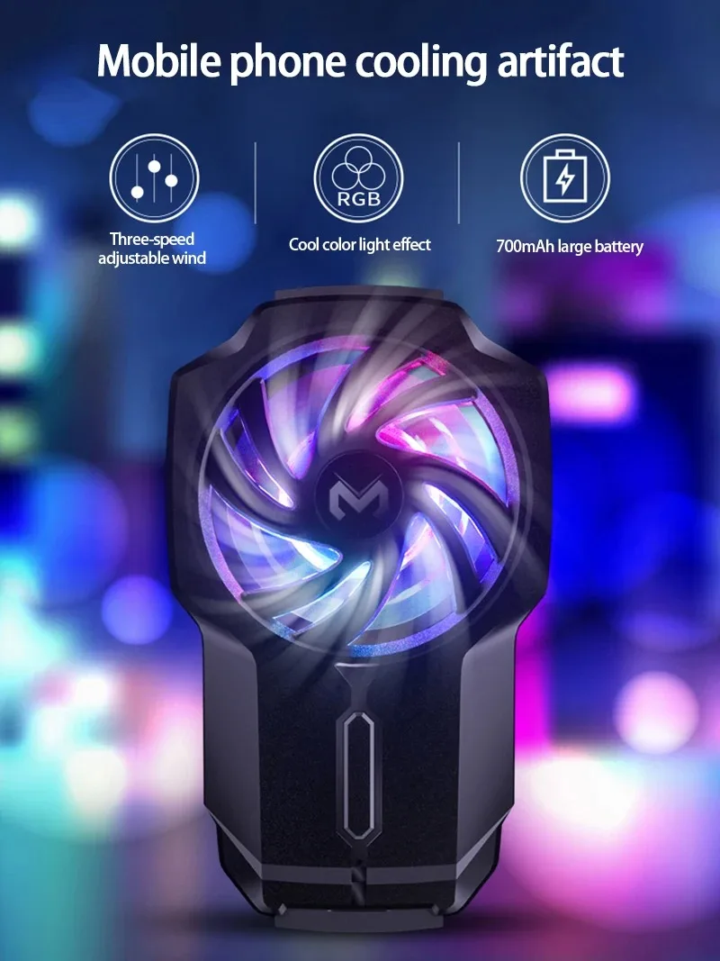 MEMO DL05 4-7 "Universal Digital Display Mobile Phone Radiator Cooler FL05 Rechargeable Mobile Phone Cooling Fan Game Cooling 10 kf Scd14435b13514115b40df062b7376bd0p