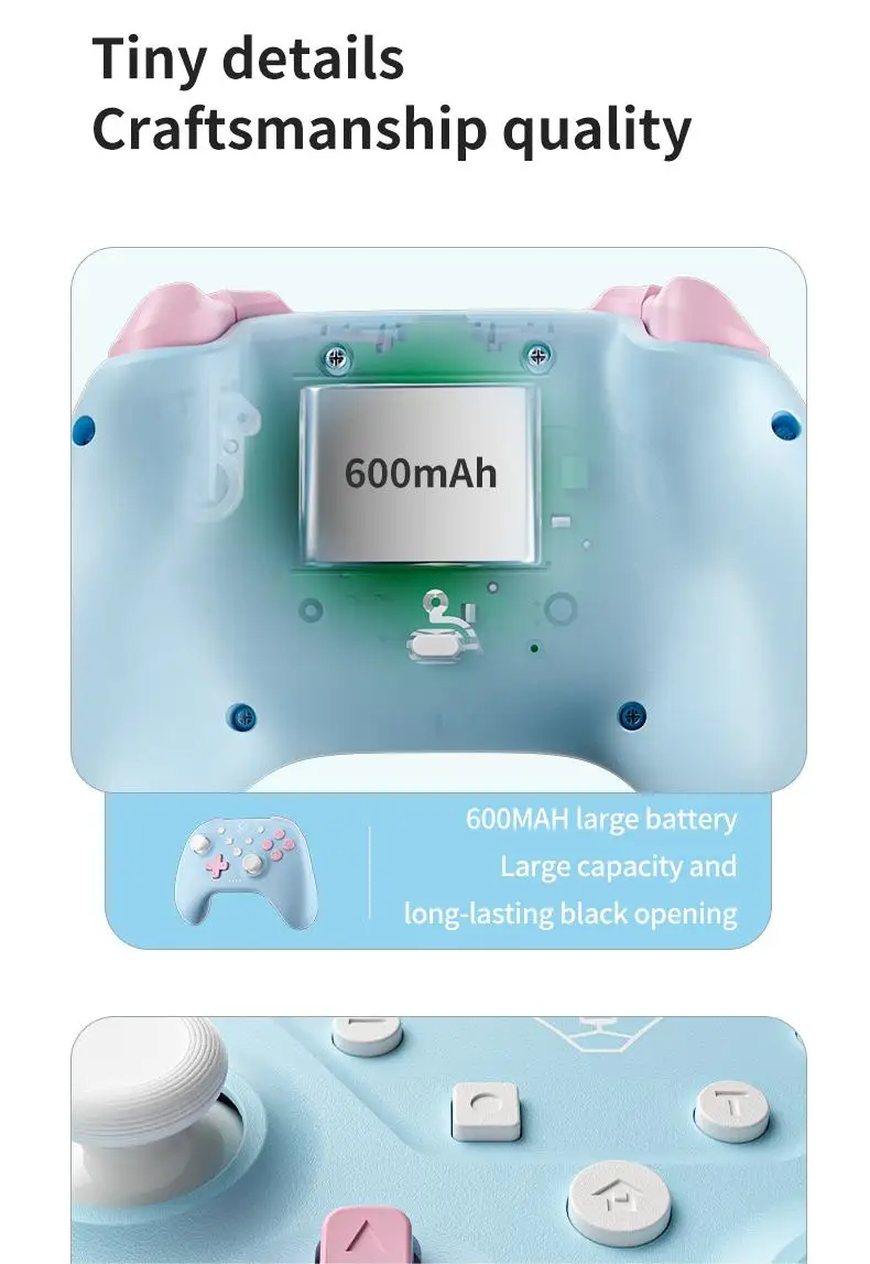 AOLION Bluetooth controller For Switch 2/1/PC/iOS/Android game pro Gamepad support Tubro Function