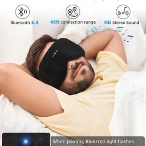 Bluetooth 3D Eye Mask Sleep Headphones Soft Cotton Blindfold Wireless Sleep Mask Speaker Microphone Comfortable Music Earphones