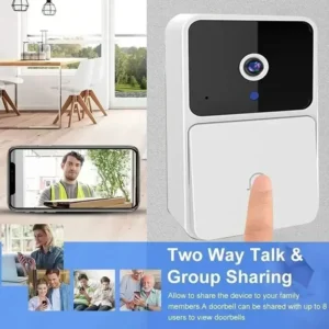 kf-Sd2ed195fcf6c42eaa5f5de817a2cf46bI WiFi Video Doorbell Wireless Phone Intercom System Night Vision Home Security Camera Door Viewer