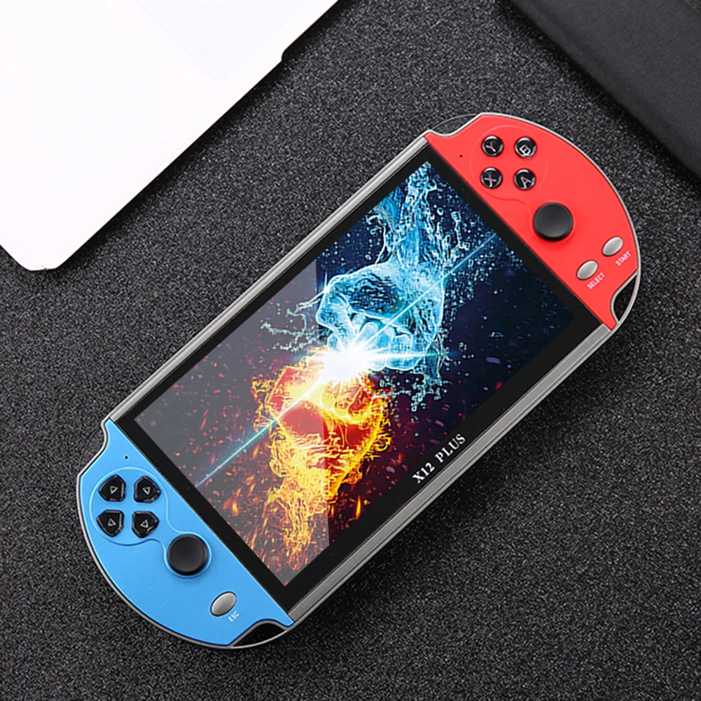 GAMINJA X12 Plus Handheld Game Console 7.1Inch Dual Joystick IPS Screen Video Game Player Built-in 32G TF Card For GBA GBC NES 6 kf Sd45e1a170e884b0883c192d94df9440dP