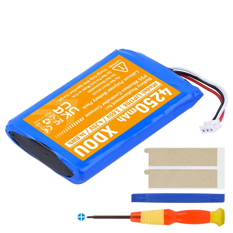 XDOU Brand-New 4250mAh Rechargeable Battery For Sony PS5 LIP1708 CFI-ZCT1W DualSense Game Controllers Higher Power