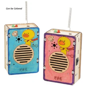 kf-Sd5b246fe1d80438eabfc6b0998afd001Y DIY Wireless Walkie-talkie Model Science Toys for Kids Physics Experimental Tool Kit Children Educational Toys School Supply