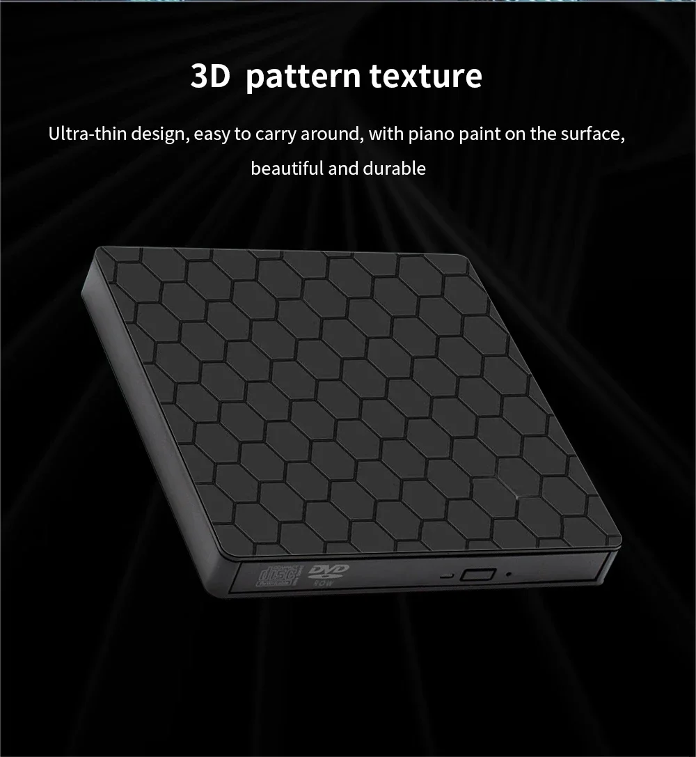 USB3.0 & Type C Slim CD Writer Burner Reader Player Optical Drive External DVD RW CD Drive For Laptop PC DVD Burner DVD Portatil 10 kf Sd744c888d25b495ba604e697a269a6b6e