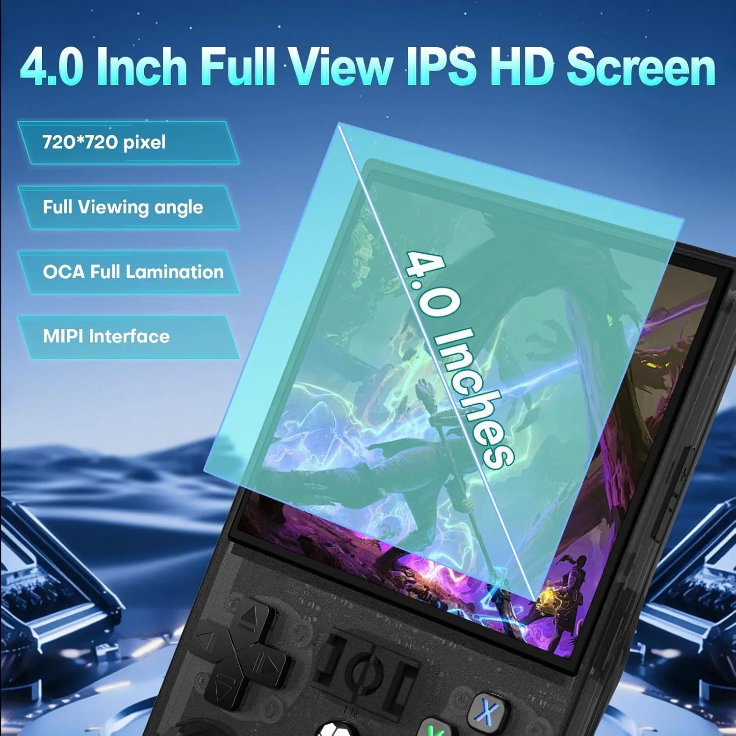 WDYQJE Gaming Console Handheld R36MAX Retro Handheld Game Console Linux System 4'' IPS Screen R36 Portable Pocket Video Player 10 kf Sd7f7ece9a5e24548aff14698f686987dE