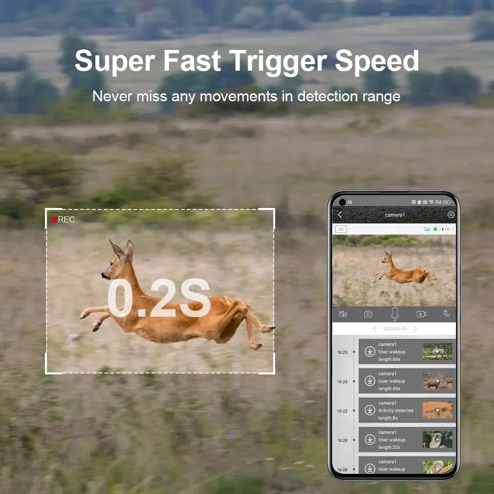 kf-Sd8455fee543948d8b6caf47c529f11e4t LS VISION Solar Hunting Trail Camera 14MP 4G SIM Card IP66 Waterproof 20M PIR Motion Detection Wildlife Camera IR Night Vision