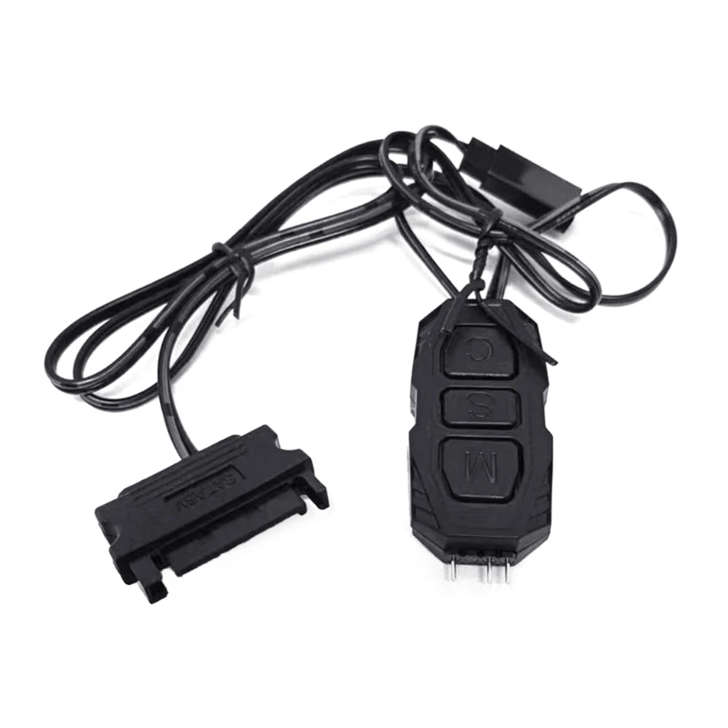 5V 3PIN ARGB Controller SATA Power Supply for Motherboards 5V ARGB Light Strips Lighting Boards RGB Sync Controller