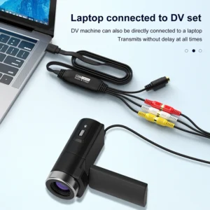USB Video Capture Card VHS TV DVD VCR Audio Capture Adapter Card RCA To USB Video Converter for Mac PC